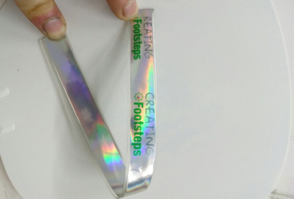coloured ribbon printed by A1 size uv printer WER-EP6090UV