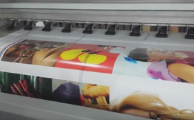 WER P3208,Printing Video of Poralis Solvent printer from Customer