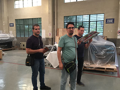 Three Iran customers checked WER printer factory