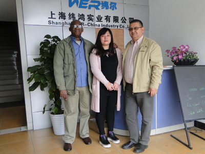 Guba Clients come to visit WER-CHINA to check 1.6m eco solvent printer on 6th,Nov.