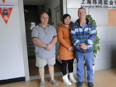 Regular customers from Austria come to visit WER-CHINA company again to talk about new order of large format uv printer on 6th.Dec.