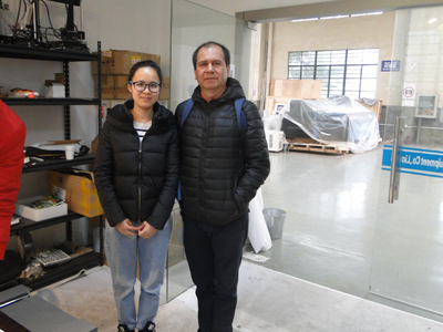 Mr. Hernan Rodriguez from Colombia visit WER-China for small uv flatbed printer