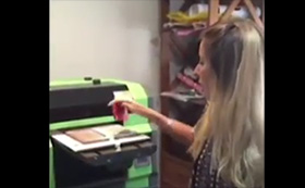 Feedback video from Argentina client about A3 size uv printer WER-E2000UV for phone case printing