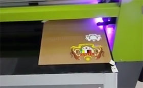 A1 uv printer WER EP6090UV printing on glass